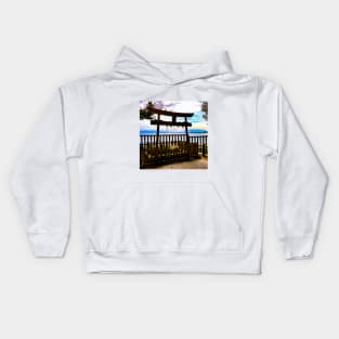 Photography -Window to the sea Kids Hoodie